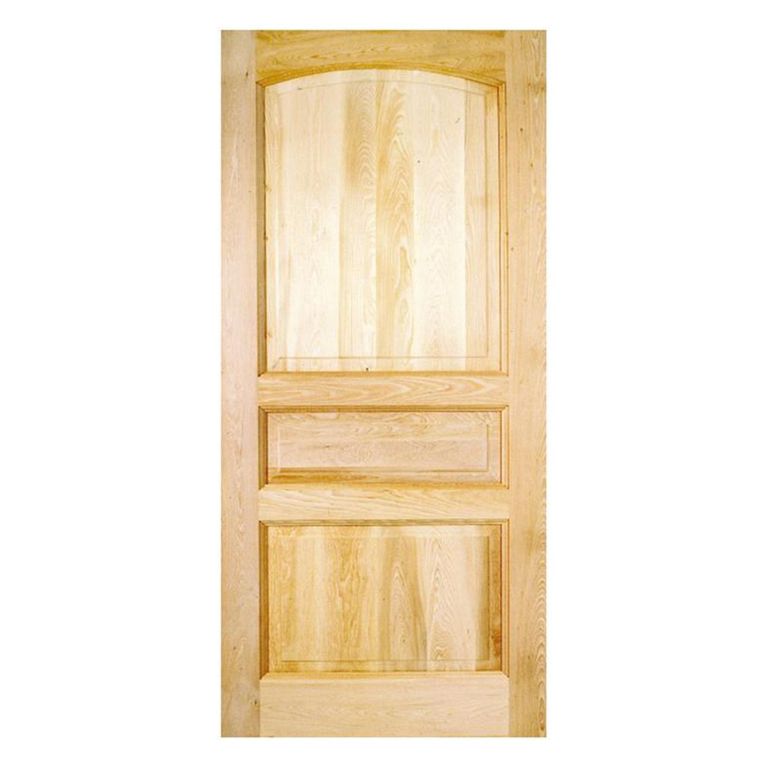 Puerta Exterior Madera pino oregón 80x200 cm Puyehue 121 Natural