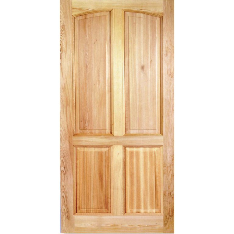 Puerta Exterior Madera pino oregón 80x200 cm Rupanco 141 Natural
