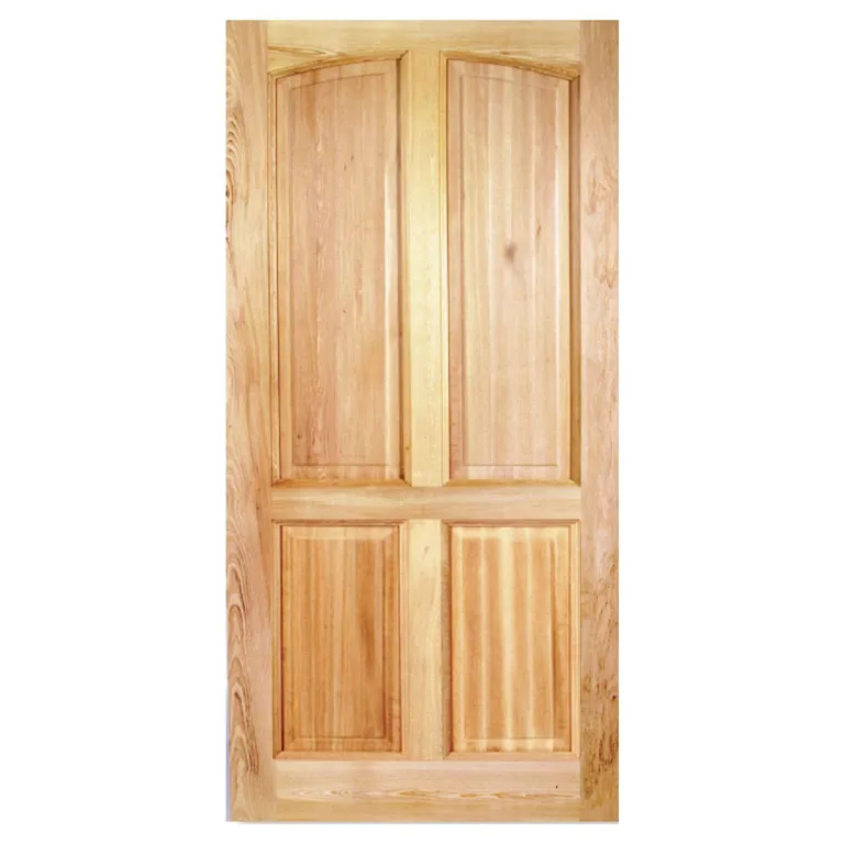 Puerta Exterior Madera pino oregón 80x200 cm Rupanco 141 Natural