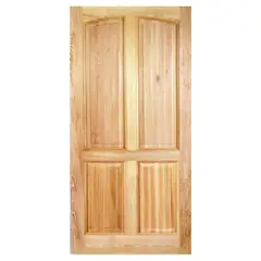 HOLZTEK - Puerta Exterior Madera pino oregón 80x210 cm Rupanco 141 Natural