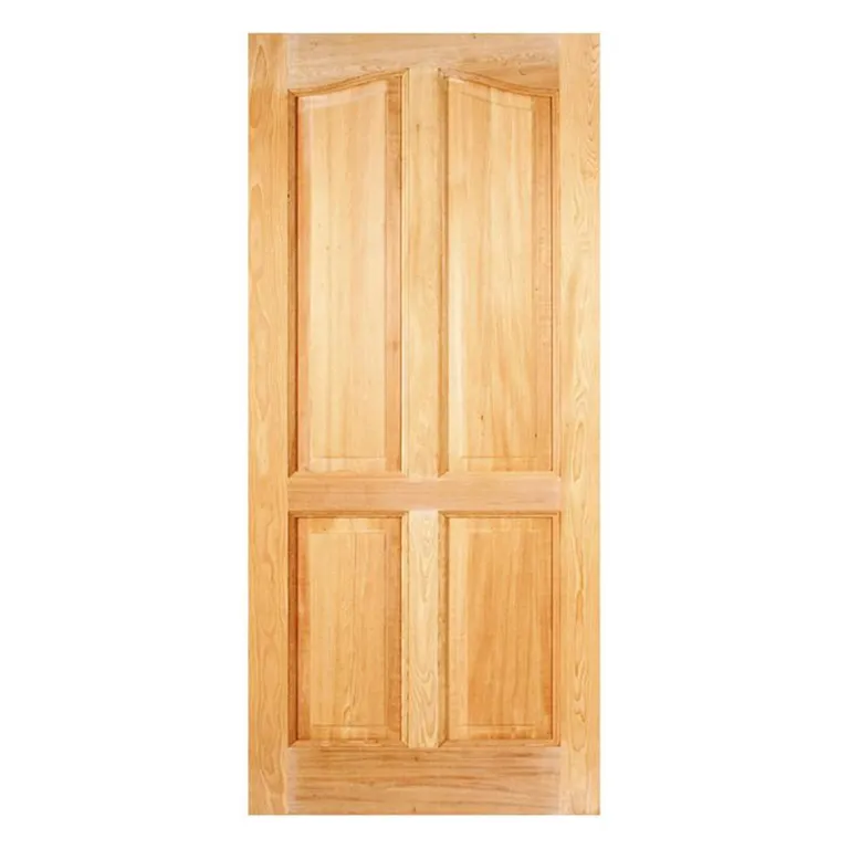 Puerta Exterior Madera pino oregón 80x200 cm Rupanco 142 Natural
