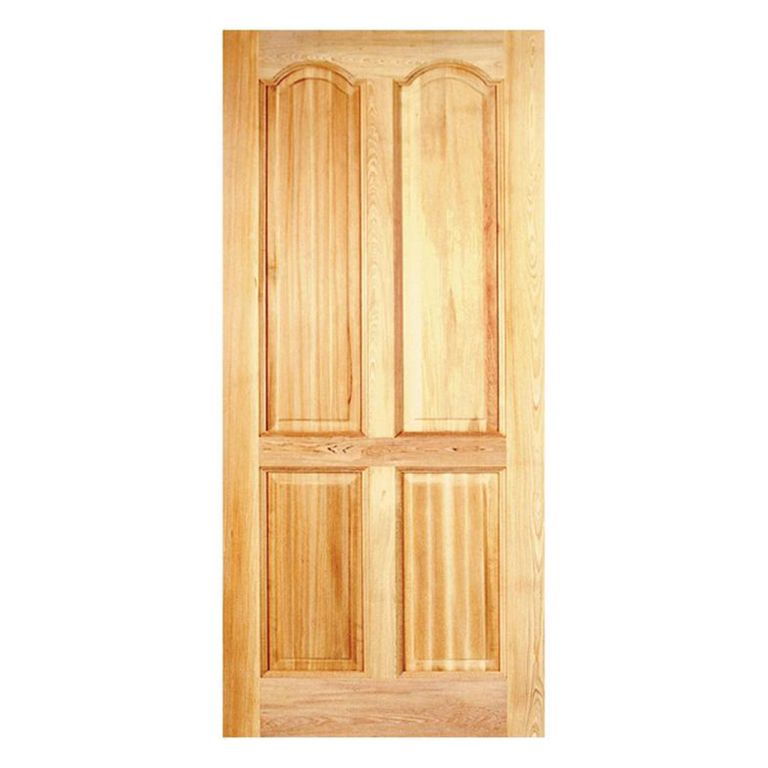 Puerta Exterior Madera pino oregón 80x200 cm Rupanco 143 Natural