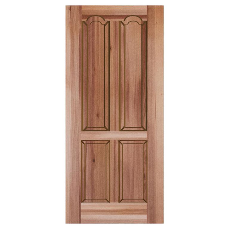 Puerta Exterior Madera pino oregón 80x200 cm Rupanco 143 Natural