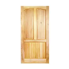HOLZTEK - Puerta Exterior Madera pino oregón 100x210 cm Calafquen 111 Natural