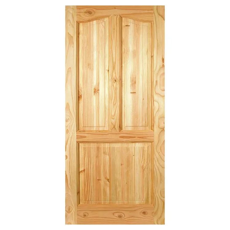 Puerta Exterior Madera pino oregón 80x200 cm Calafquen 112 Natural