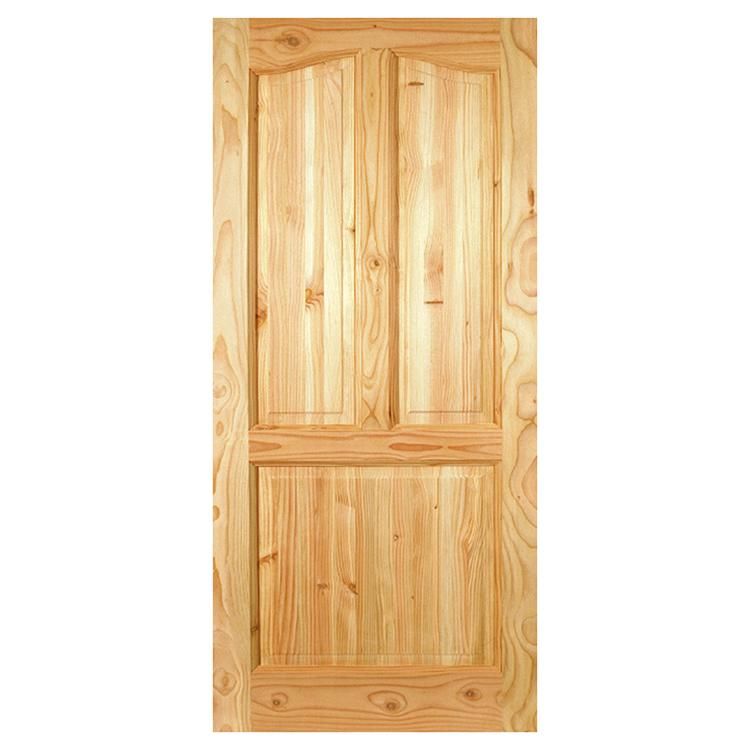 Puerta Exterior Madera pino oregón 80x200 cm Calafquen 112 Natural