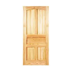 HOLZTEK - Puerta Exterior Madera pino oregón 80x200 cm Ranco 131 Natural
