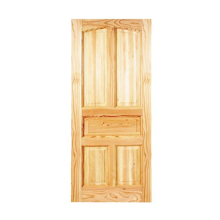 Puerta Exterior Madera pino oregón 80x200 cm Ranco 131 Natural