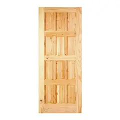 HOLZTEK - Puerta Exterior Madera pino oregón 100x210 cm Maihue 151 Natural