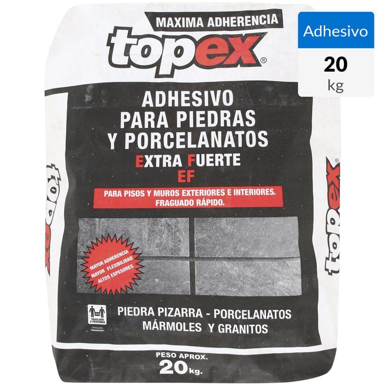 Adhesivo Piso y muro Superficie Flexible 20 kg