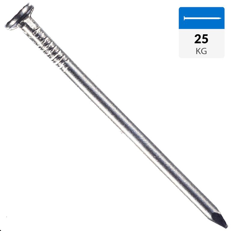 Clavo Corriente 2" x 12mm, caja 25kgs.