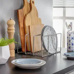 JUST HOME COLLECTION - Organizador interior para mueble de cocina 14x21,5x25 cm metal