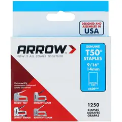 ARROW - Grapa 9/16" 1250 unidades