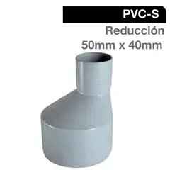 TIGRE - Reducción PVC-S Bco c/goma 50mm x 40mm Blanco 1u