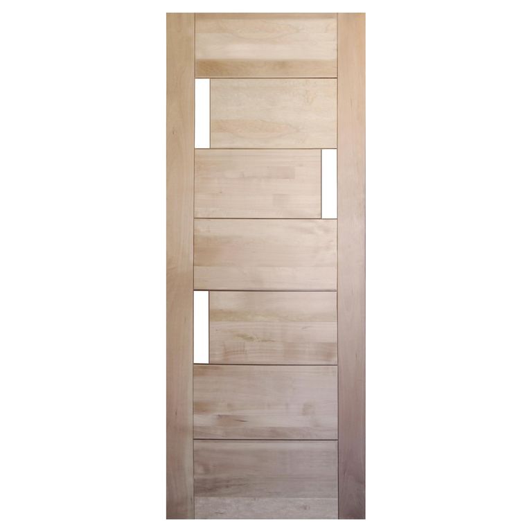 Puerta Exterior Madera de lenga Moderna Mantova Natural