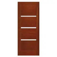 IGNISTERRA - Puerta Exterior Madera de lenga Moderna Venice Natural