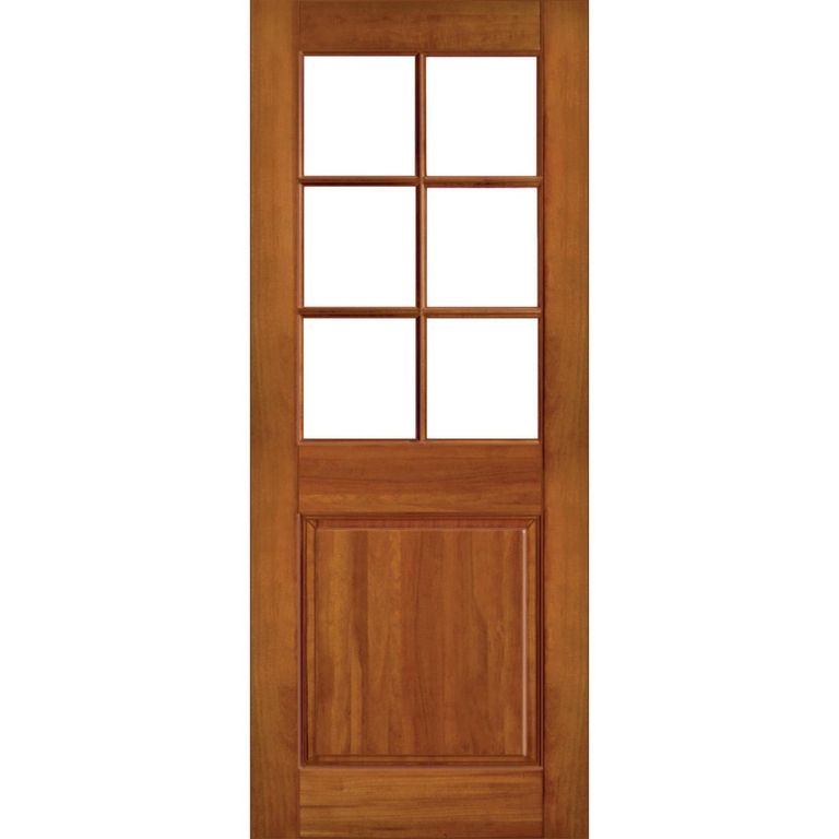 Puerta Vidriada Sin Vidrio Madera de lenga Clásica Charlotte Natural