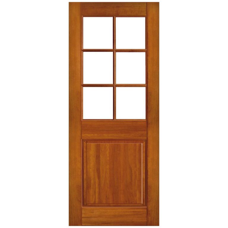 Puerta Vidriada Sin Vidrio Madera de lenga Clásica Charlotte Natural