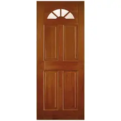 IGNISTERRA - Puerta Vidriada Sin Vidrio Madera de lenga Clásica Georgia Natural