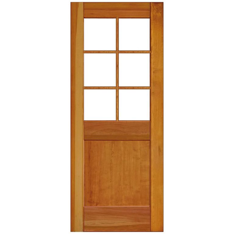 Puerta Vidriada Sin Vidrio Madera de lenga Campestre Ancona Natural