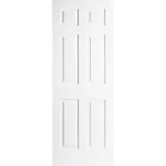 MULTIMARCA - Puerta HDF 6 Paneles prepintada color blanco
