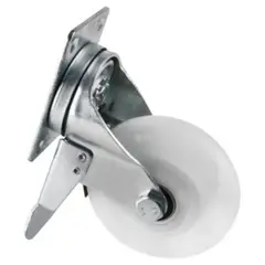 SOFBAL - Rueda con placa giratoria para mueble 4"