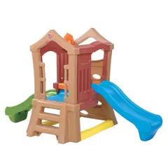 STEP 2 - Casa de Juego con Doble Resbalín 129x152x249 cm Marron