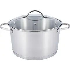 JUST HOME COLLECTION - Olla de Acero inoxidable 24 cm 5,2 Litros