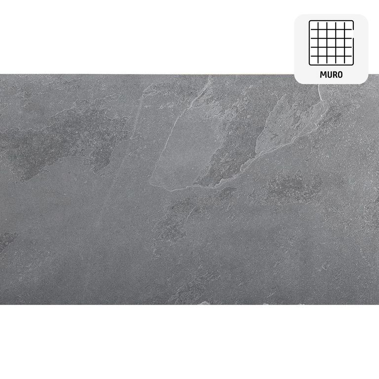 Piedra Natural Pizarra 30x60 cm Negro 0.9 m2