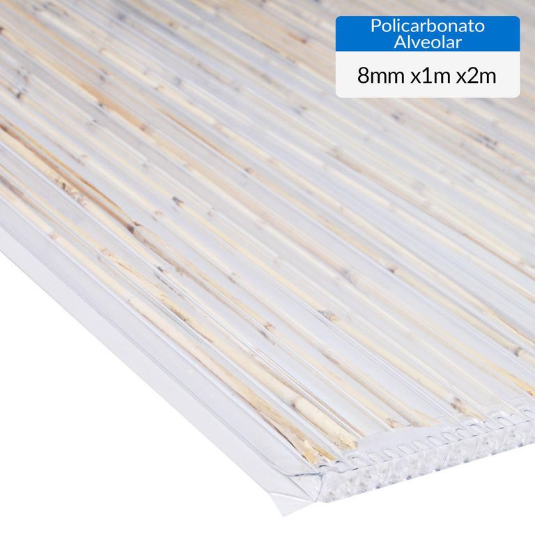 Plancha Polibambú Alveolar 8 mm 100x200 cm Polibambú