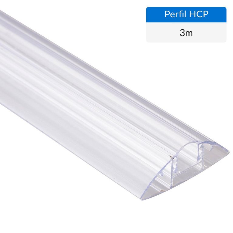 Perfil Hcp Clip 4 6 8 10 Mm 3 Metros Base Y Tapa