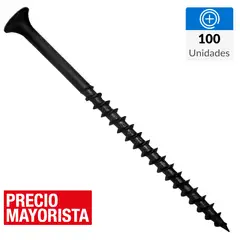 MAMUT - Tornillo Autoperforante Cabeza Phillips Yeso-Cartón 3 " 8 mm 100 Unidades