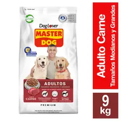 MASTER DOG - Alimento Seco para Perro Adulto Carne, arroz y vegetales 9 kg