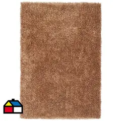 JUST HOME COLLECTION - Alfombra Shaggy Mix 160x230 cm Poliéster Beige