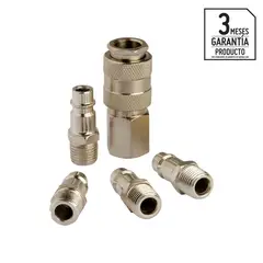 INDURA - Set de acoples 1/4" 5 unidades
