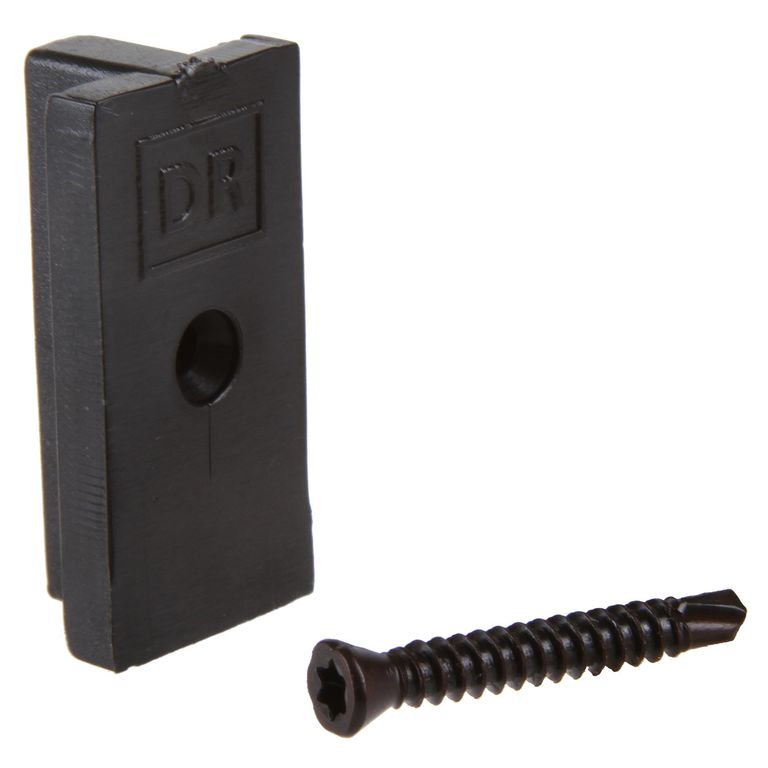 Bolsa 25 Fijaciones Broche Para Deck Con Tornillo Raiser