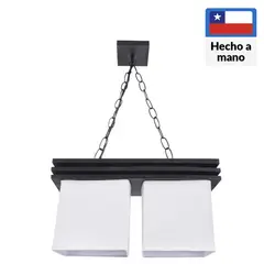 CAROLD STEVENS - Lámpara Colgante Sima Madera Negro 14 cm