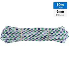 FIXSER - Cuerda de polipropileno trenzado 6 mm x 10 m