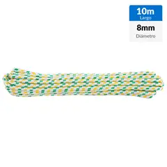 FIXSER - Cuerda Polipropileno Trenzado 8 mm 10 m Bronce