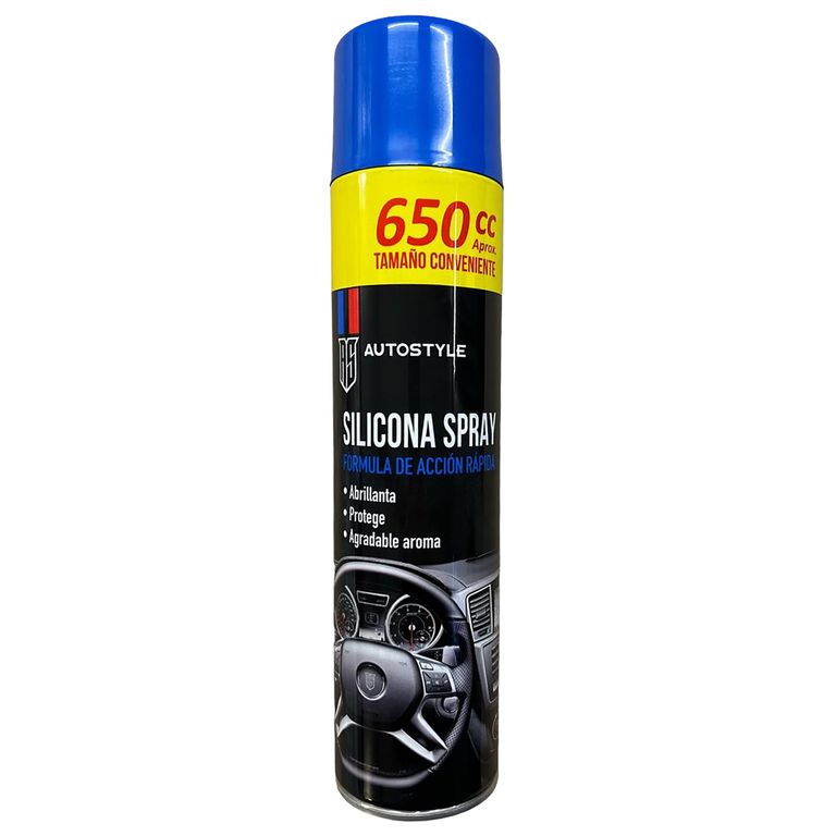 Silicona en Spray 650 ml para Auto Brillo y Protección