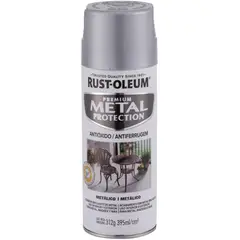 RUST OLEUM - Pintura anticorrosiva en spray brillante 312 gr plateado