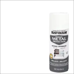 RUST OLEUM - Pintura anticorrosiva en spray brillante 340 gr blanco