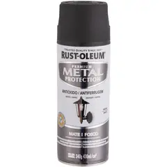 RUST OLEUM - Pintura anticorrosiva en spray mate 340 gr negro