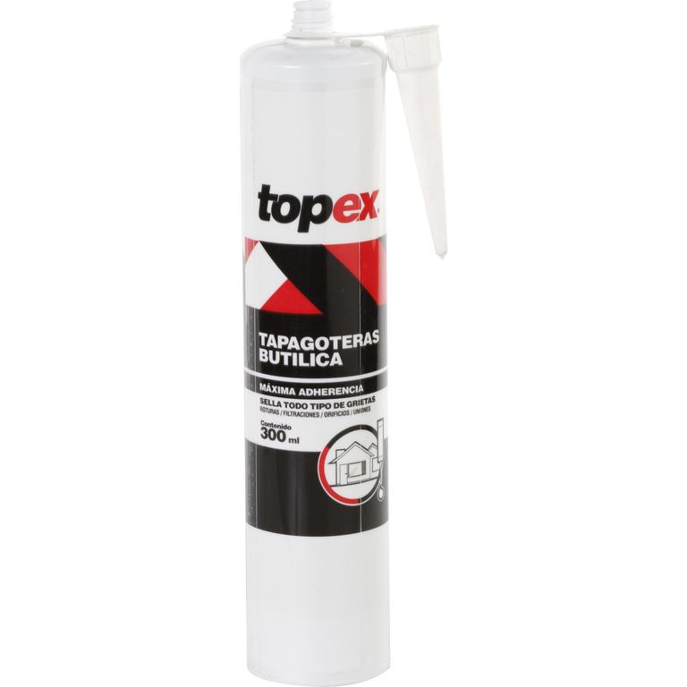 Sellante butílica tapagoteras para pistola calafatera 300 ml