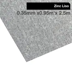 BOLKOW - Plancha Recubrimiento AZM150 Zinc Liso 0.4 mm 95x250 cm Gris