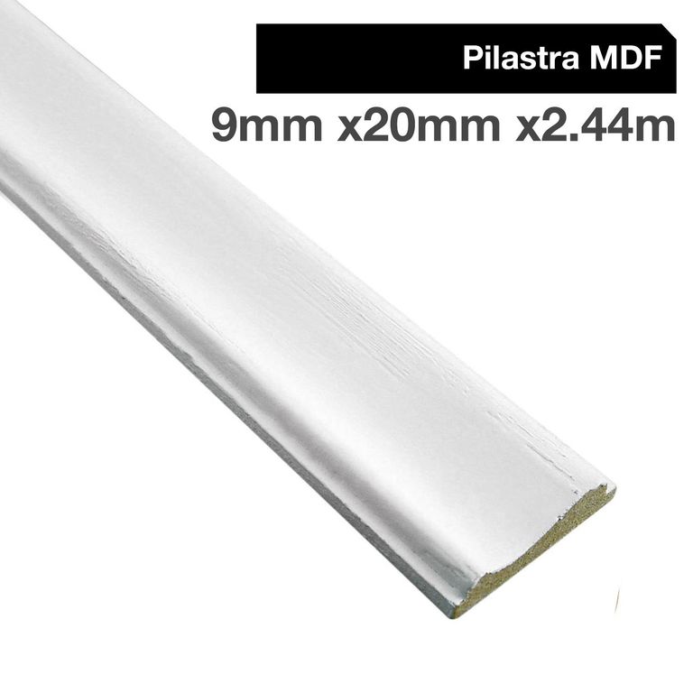Pilastra MDF Blanco 9 mm 2x240 cm