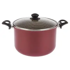 TRAMONTINA - Olla de Aluminio 24 cm 7,5 Lts Rojo
