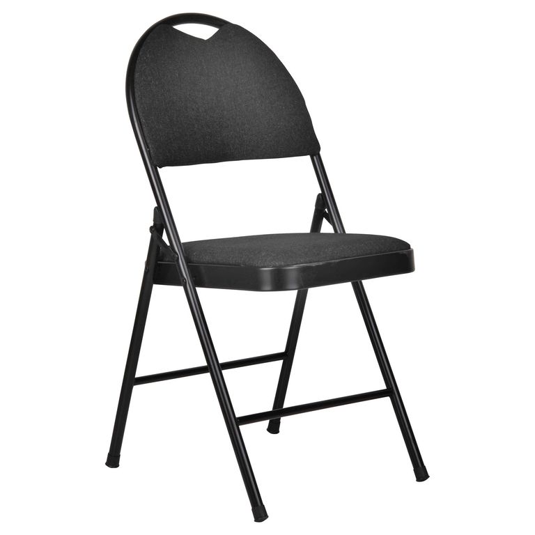 Silla Plegable con Asa Cadiz Negro 89x46x49 cm