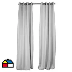 JUST HOME COLLECTION - Set de Cortinas Tela 140x250 cm natural