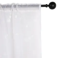 JUST HOME COLLECTION - Set de velos bordados 140x230 cm blanco